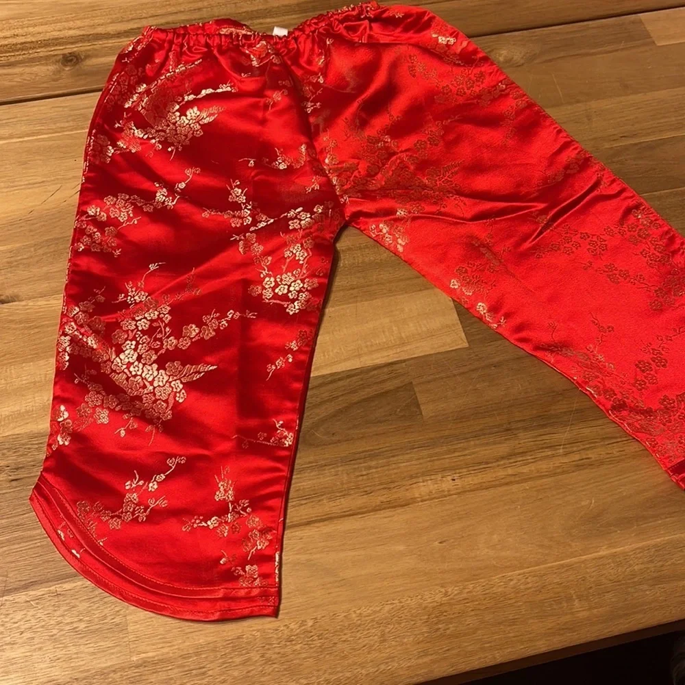 CHINESE satin Pajama set / costume